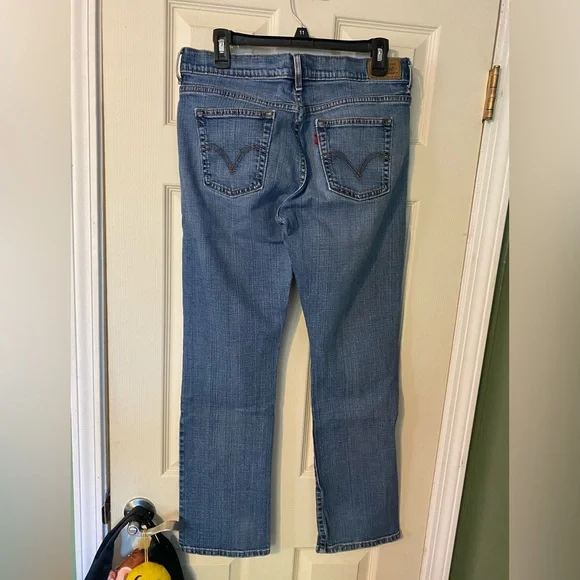 Levi's Women's Blue Jeans 505 straight leg 99% cotton 1% spandex size 10 10M - Picture 1 of 6